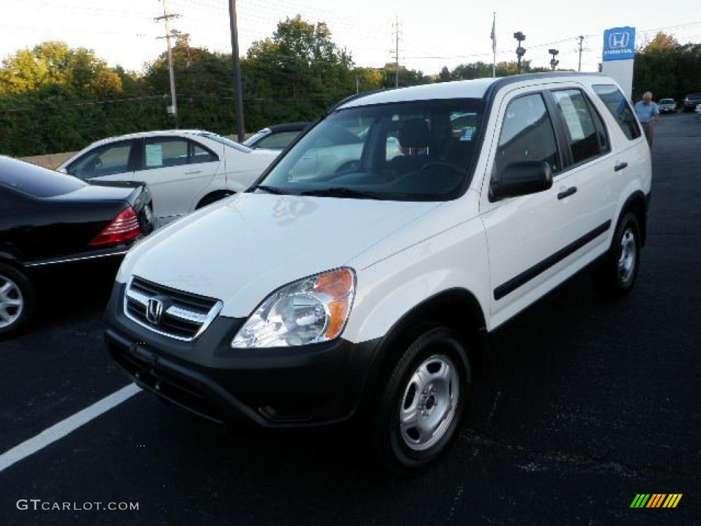 2003 CR-V LX 4WD - Taffeta White / Black photo #8