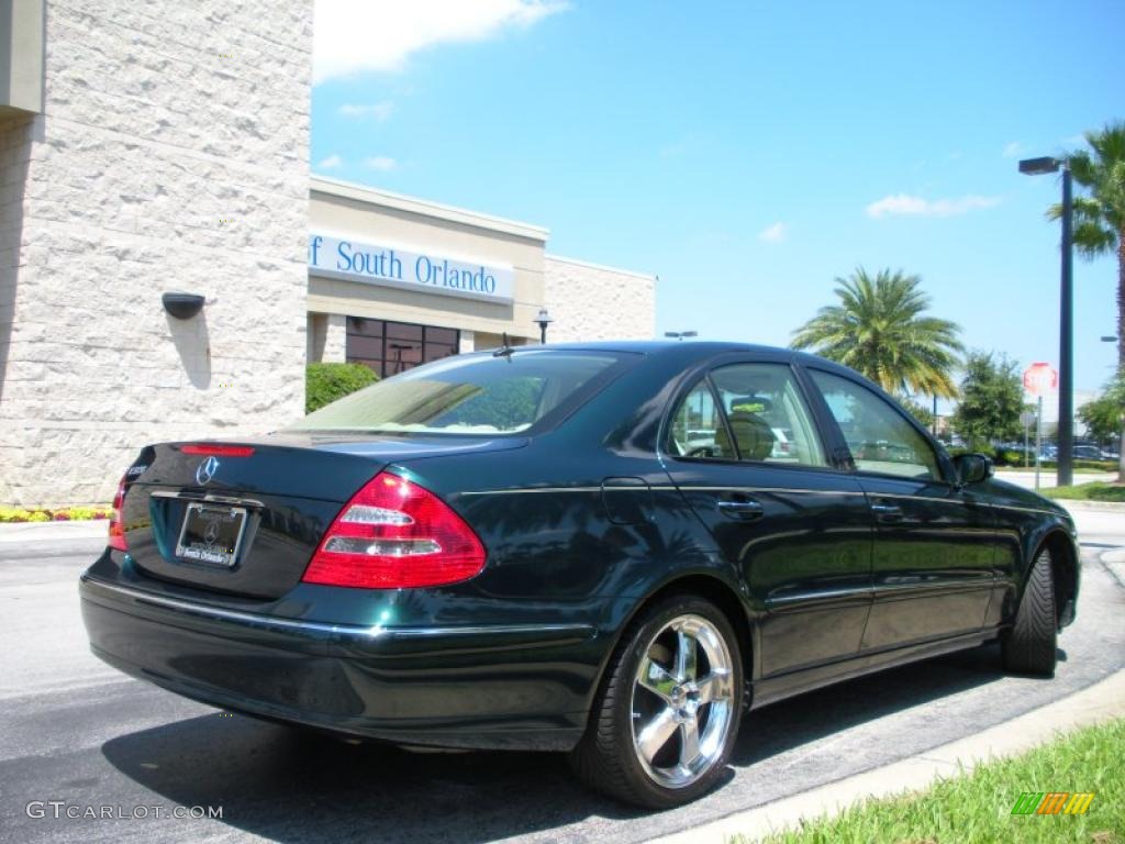 2003 E 320 Sedan - Everest Green Metallic / Java photo #6