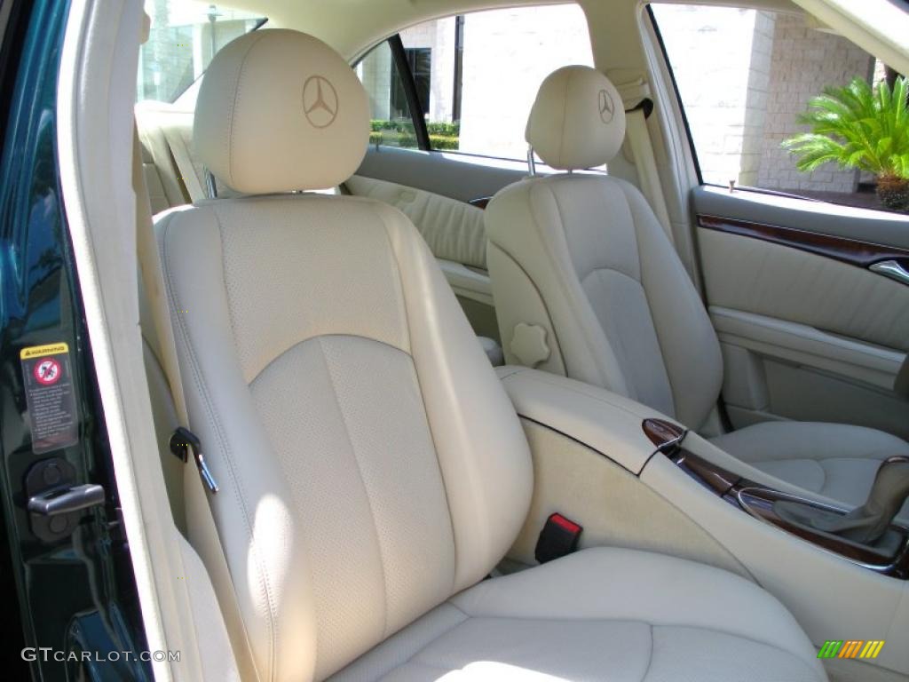 2003 E 320 Sedan - Everest Green Metallic / Java photo #16