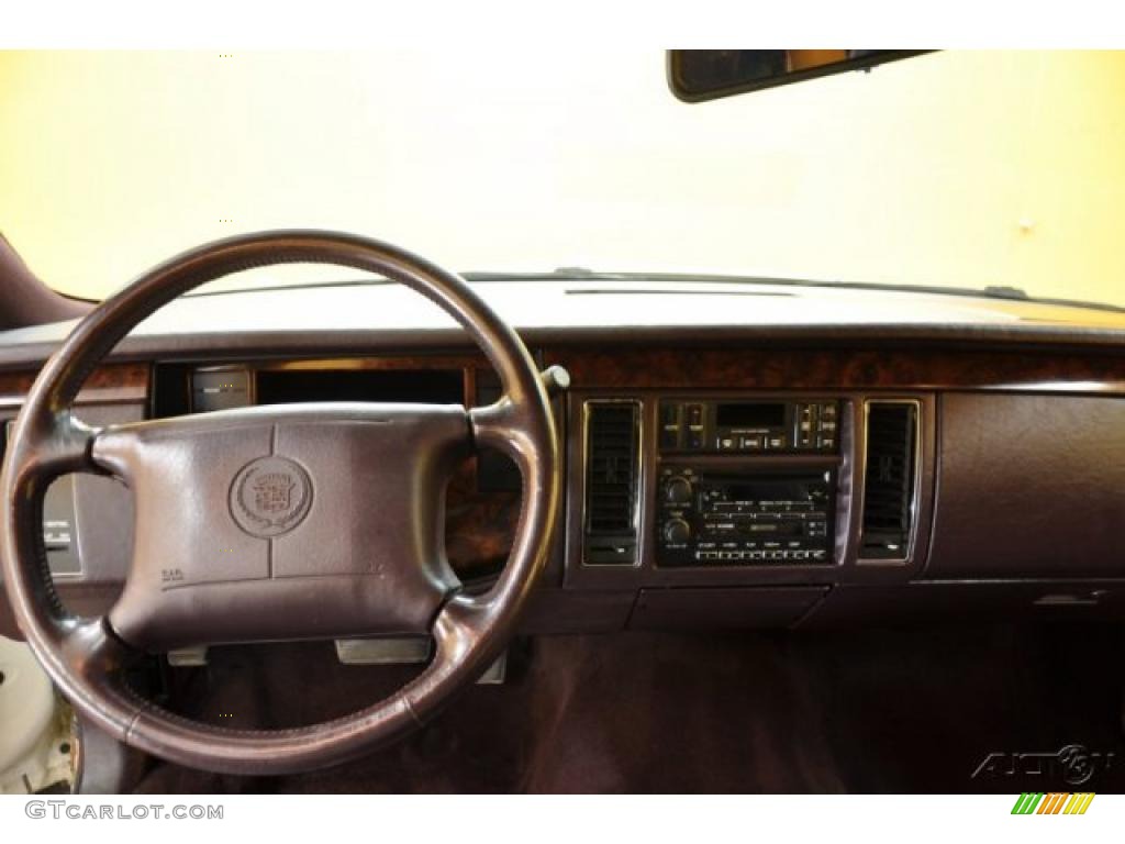 1994 Fleetwood Sedan - White / Burgundy photo #7