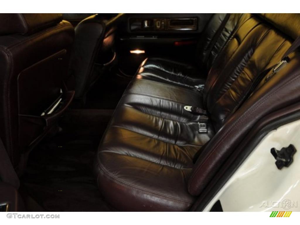 1994 Fleetwood Sedan - White / Burgundy photo #12