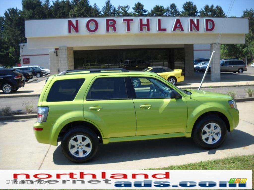 2011 Mariner V6 AWD - Lime Squeeze Metallic / Stone photo #1