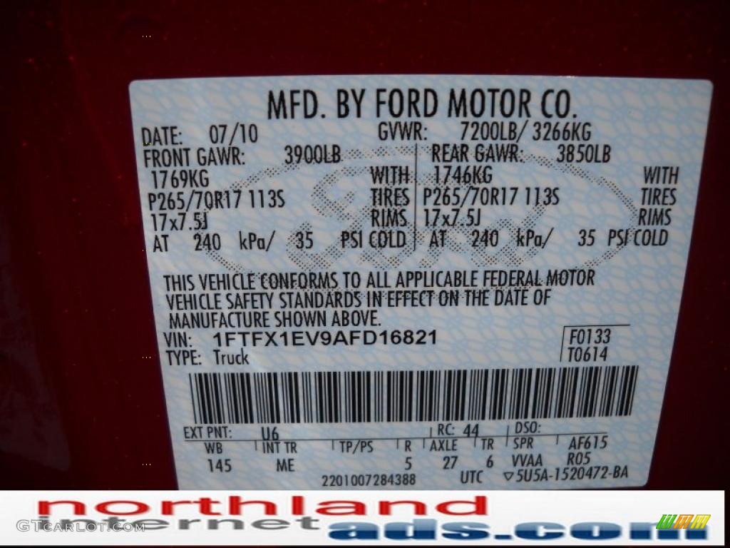 2010 F150 XLT SuperCab 4x4 - Red Candy Metallic / Medium Stone photo #12