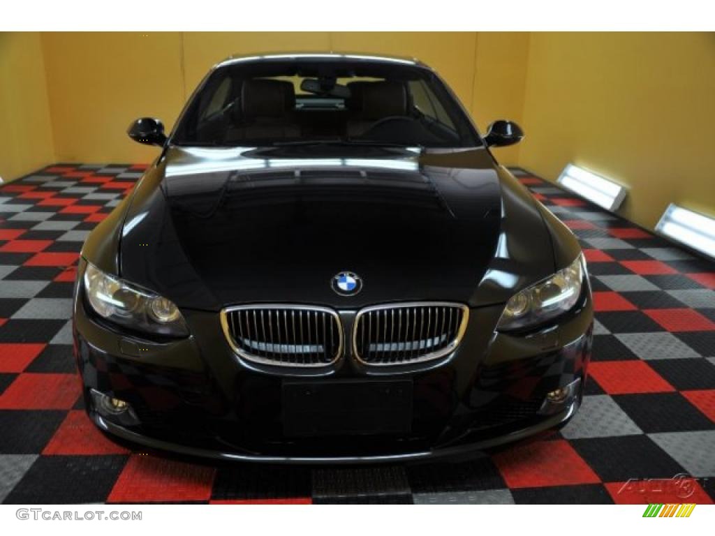 2007 3 Series 328i Convertible - Jet Black / Saddle Brown/Black photo #2