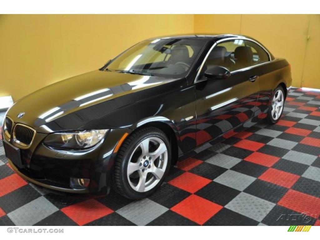 2007 3 Series 328i Convertible - Jet Black / Saddle Brown/Black photo #3