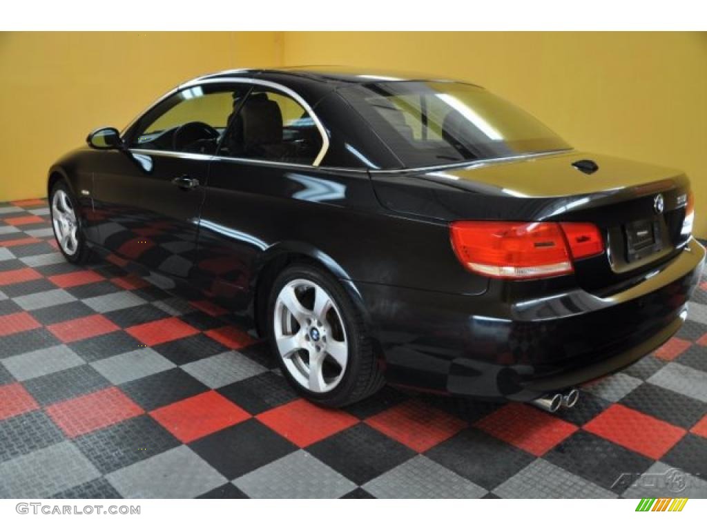 2007 3 Series 328i Convertible - Jet Black / Saddle Brown/Black photo #4