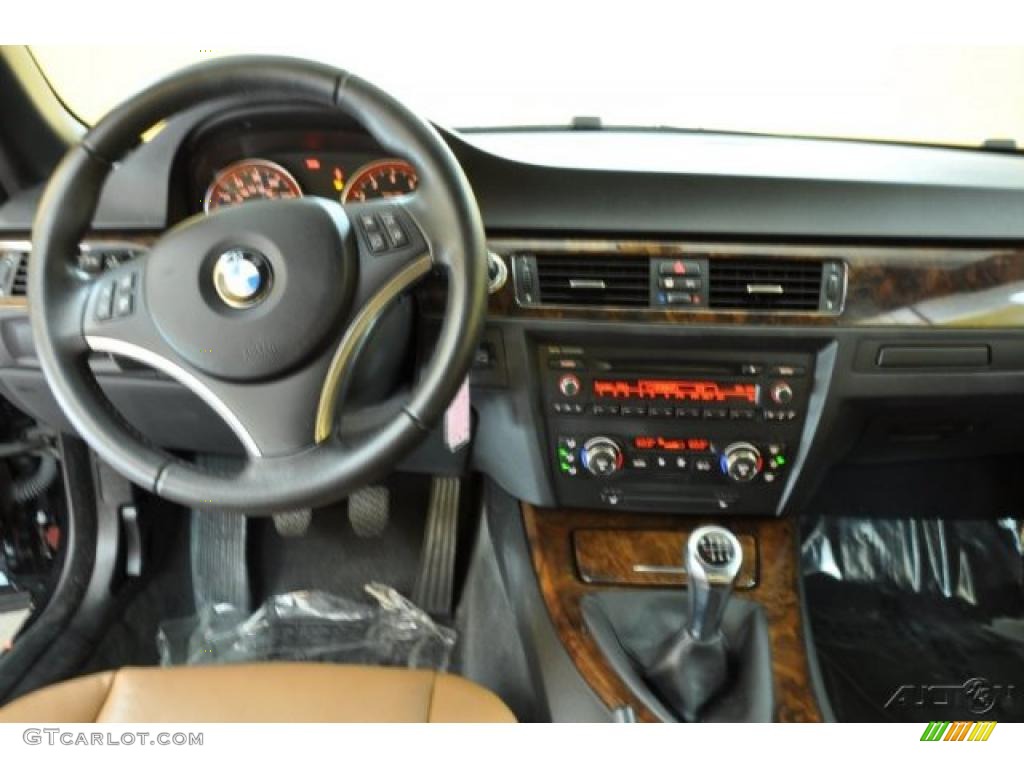 2007 3 Series 328i Convertible - Jet Black / Saddle Brown/Black photo #7