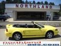 2002 Zinc Yellow Ford Mustang V6 Convertible  photo #1