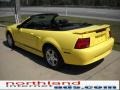 2002 Zinc Yellow Ford Mustang V6 Convertible  photo #4