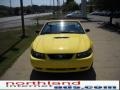 2002 Zinc Yellow Ford Mustang V6 Convertible  photo #15