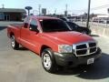 2005 Flame Red Dodge Dakota ST Club Cab  photo #3