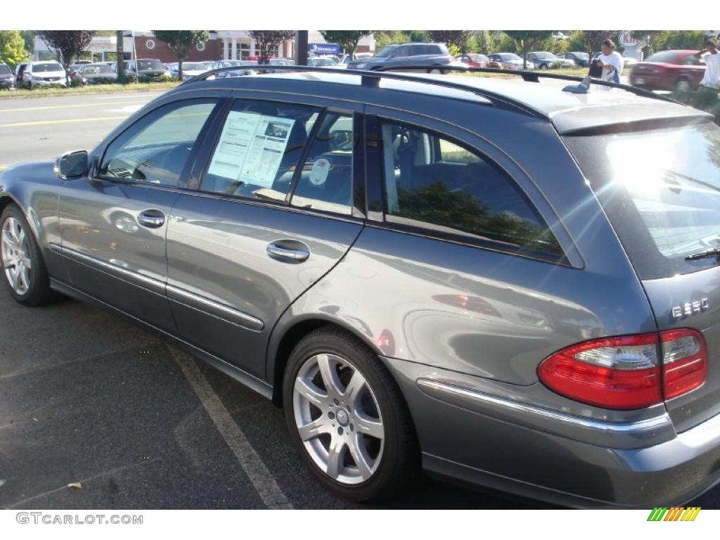 2008 E 350 4Matic Wagon - Flint Grey Metallic / Black photo #3