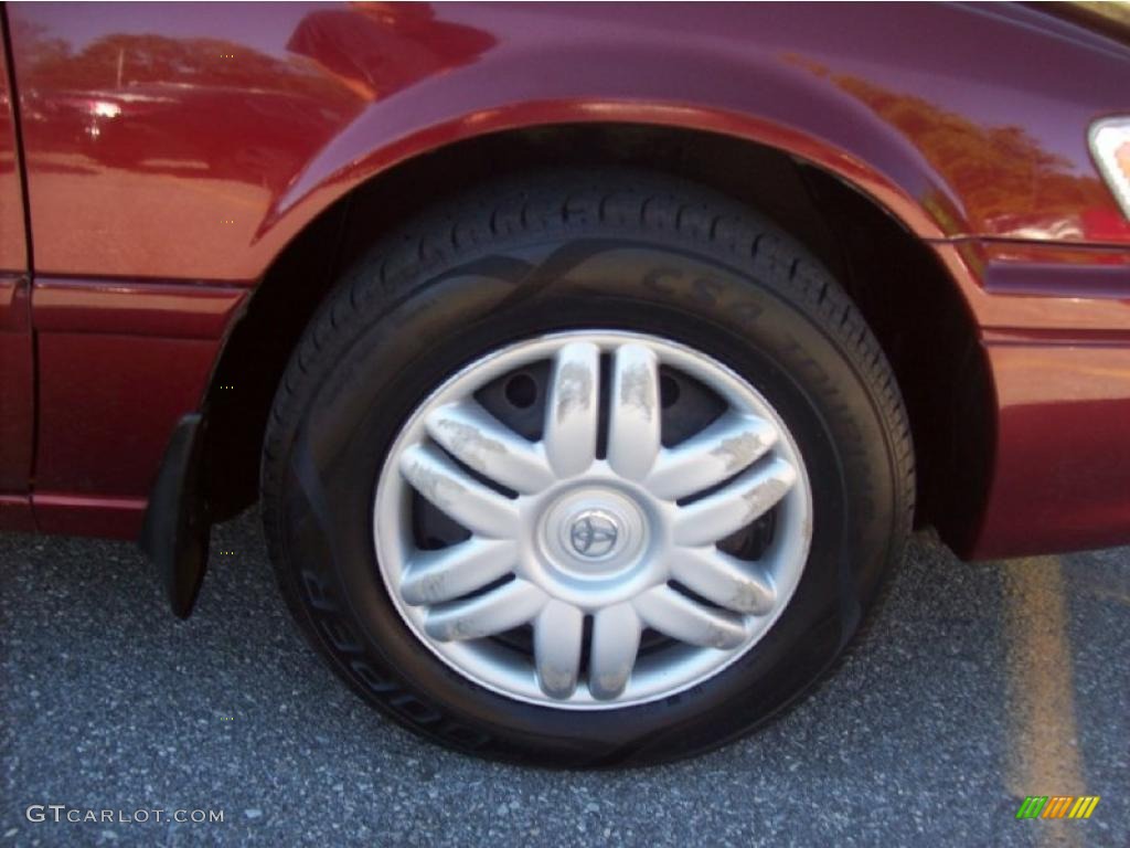 2000 Camry LE - Vintage Red Pearl / Oak photo #9