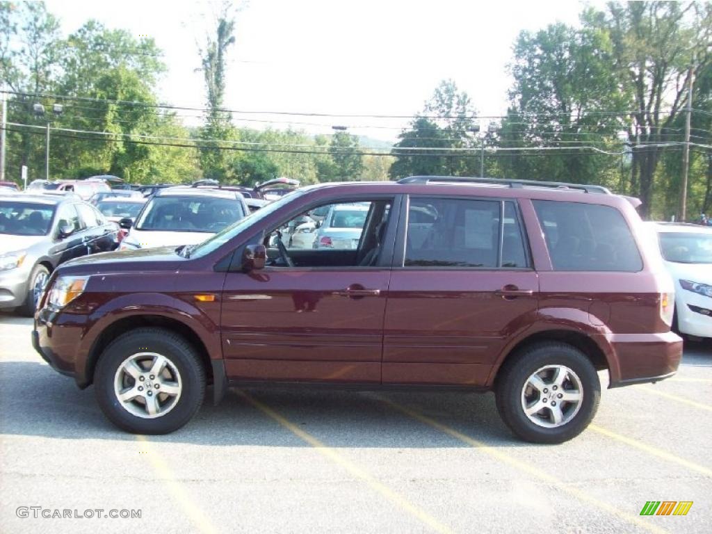2008 Pilot Special Edition 4WD - Dark Cherry Pearl / Gray photo #23