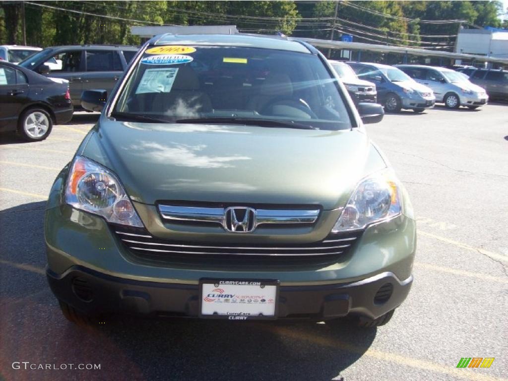 2008 CR-V EX 4WD - Green Tea Metallic / Ivory photo #3