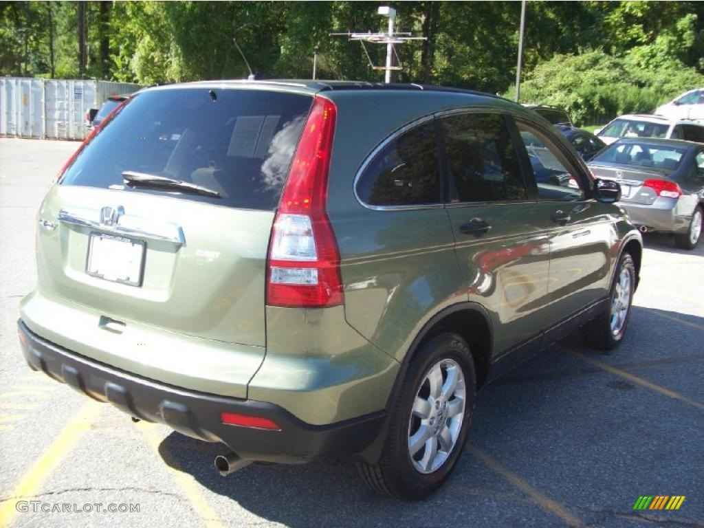 2008 CR-V EX 4WD - Green Tea Metallic / Ivory photo #23