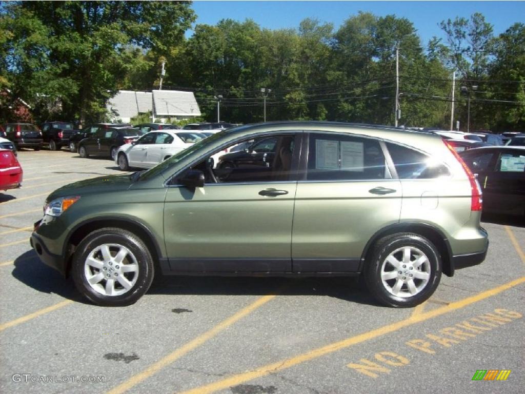 2008 CR-V EX 4WD - Green Tea Metallic / Ivory photo #25