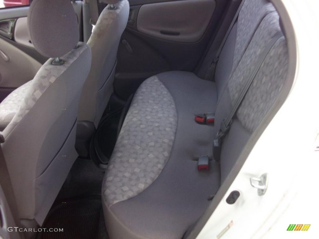 2000 ECHO Sedan - Super White / Warm Gray photo #5