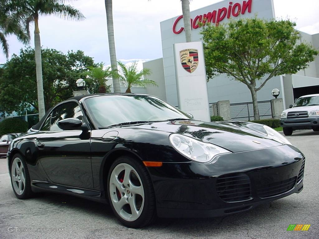 2004 911 Carrera 4S Cabriolet - Black / Savanna Beige photo #1