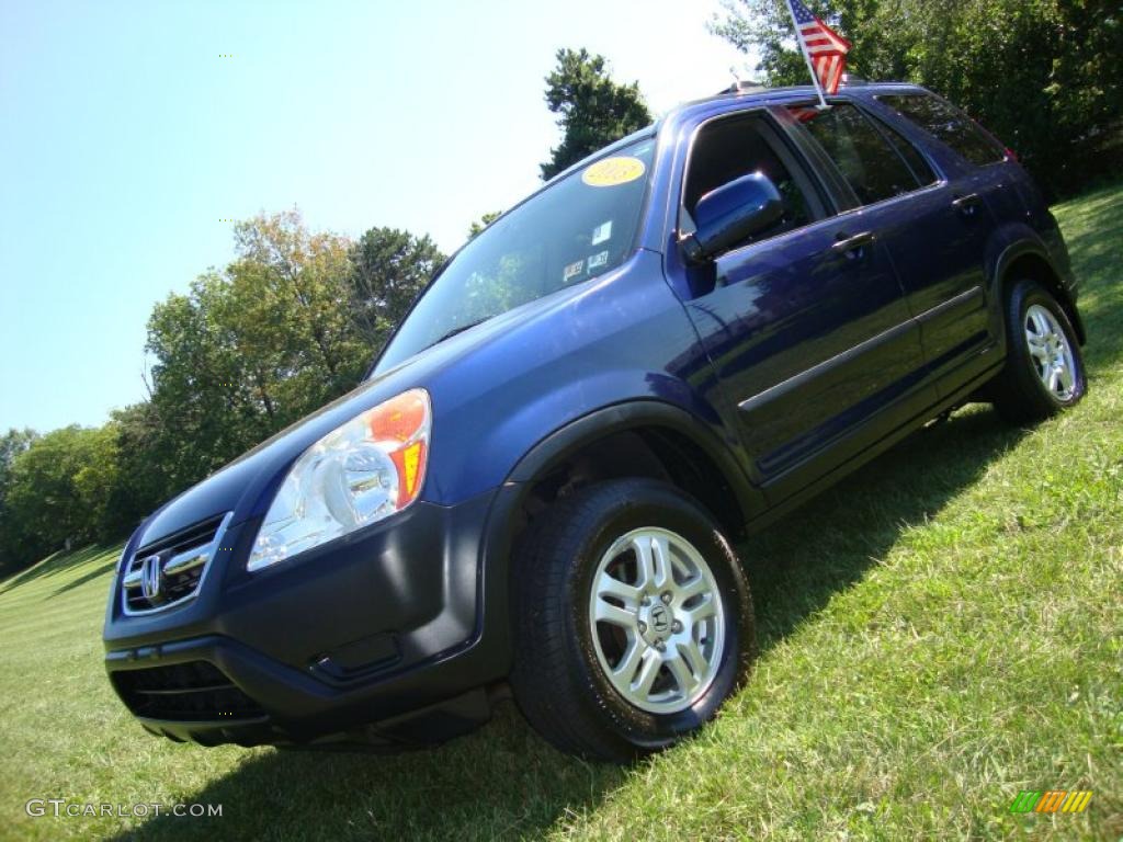 2003 CR-V EX 4WD - Eternal Blue Pearl / Black photo #1