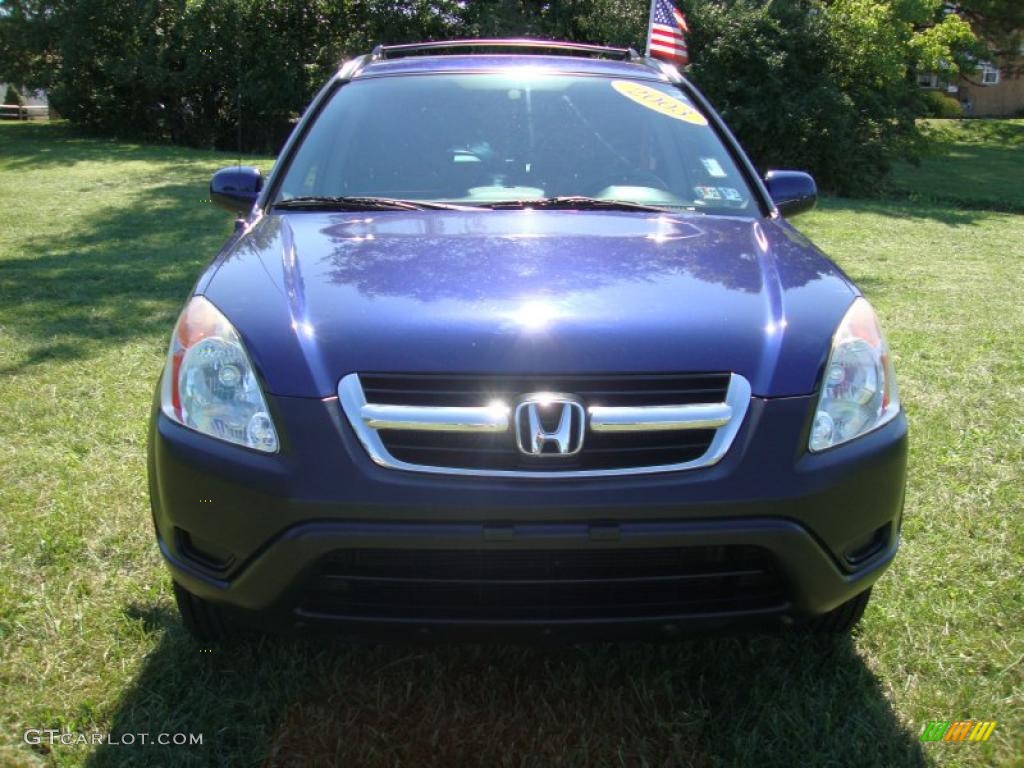 2003 CR-V EX 4WD - Eternal Blue Pearl / Black photo #3