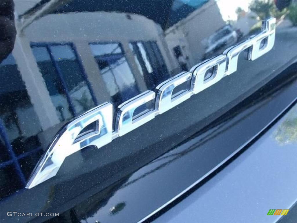2009 Accord EX-L V6 Coupe - Crystal Black Pearl / Black photo #25