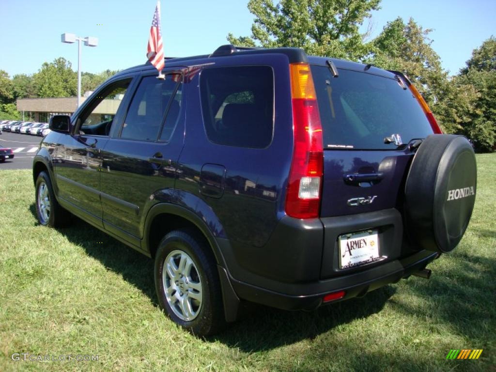 2003 CR-V EX 4WD - Eternal Blue Pearl / Black photo #9