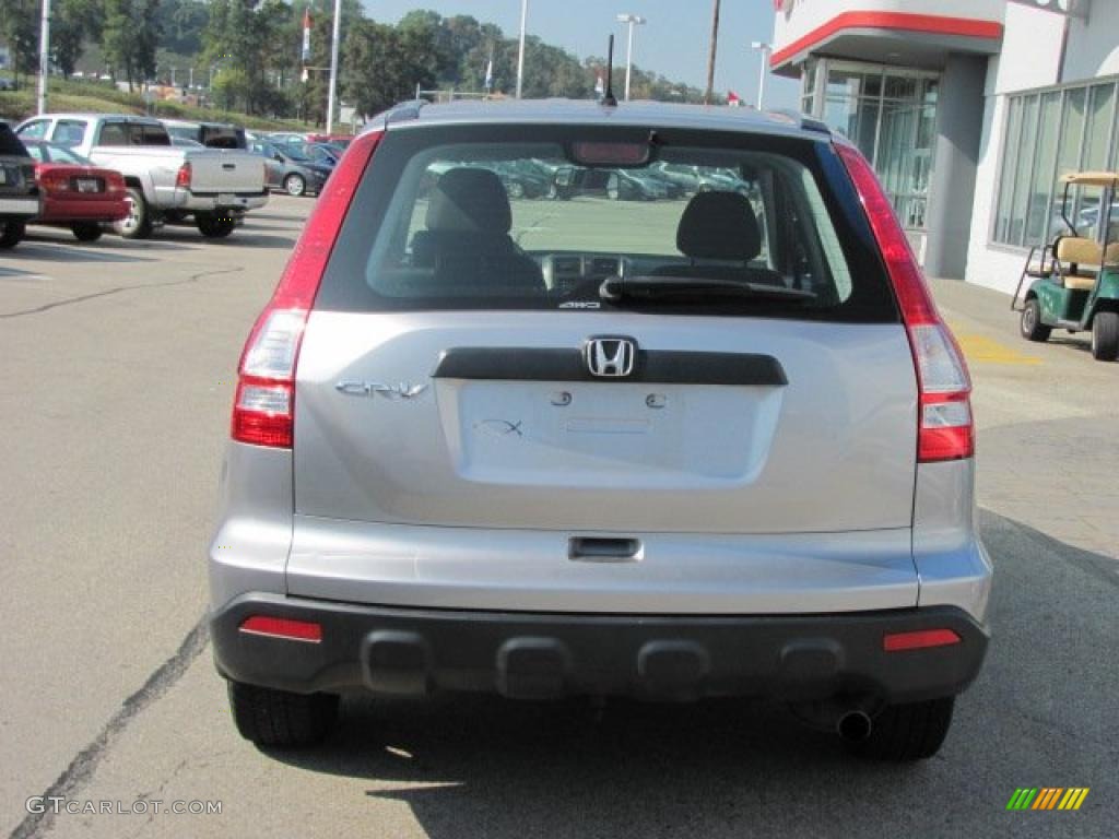 2007 CR-V LX 4WD - Whistler Silver Metallic / Black photo #5