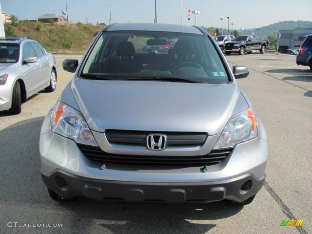 2007 CR-V LX 4WD - Whistler Silver Metallic / Black photo #9