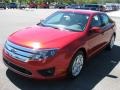 2011 Red Candy Metallic Ford Fusion SE  photo #2