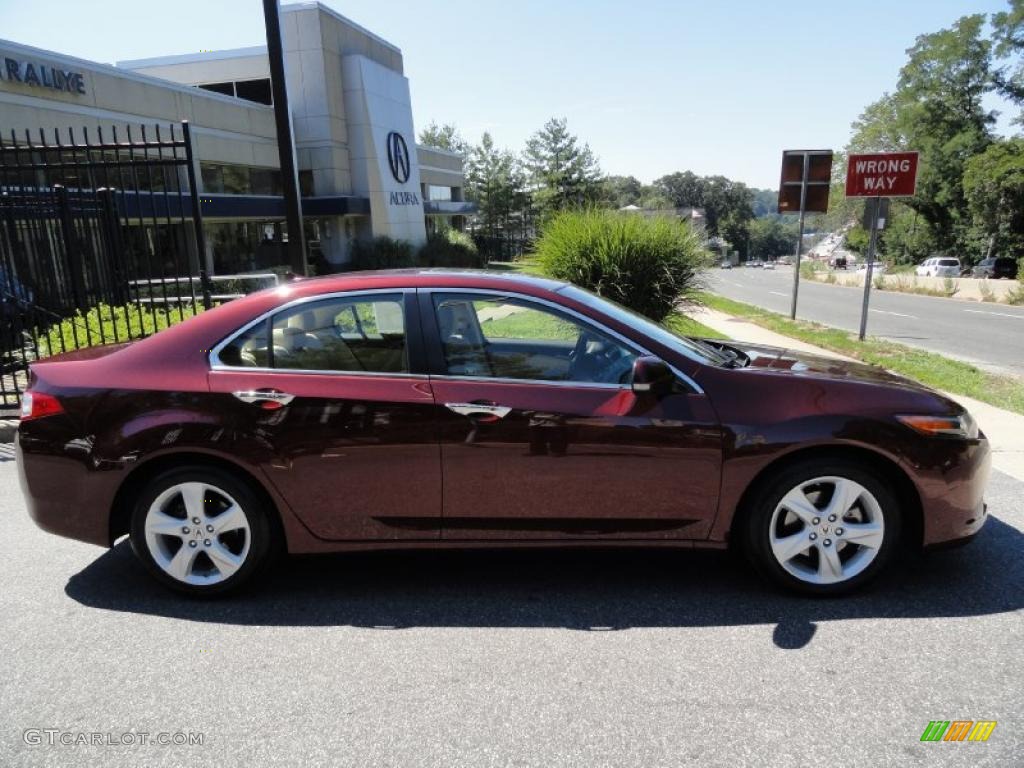 2010 TSX Sedan - Basque Red Pearl / Parchment photo #3