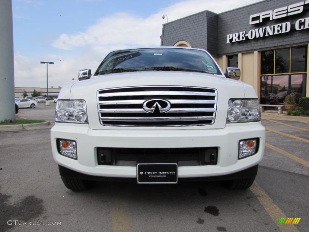 2007 QX 56 4WD - Tuscan Pearl / Willow Beige photo #2