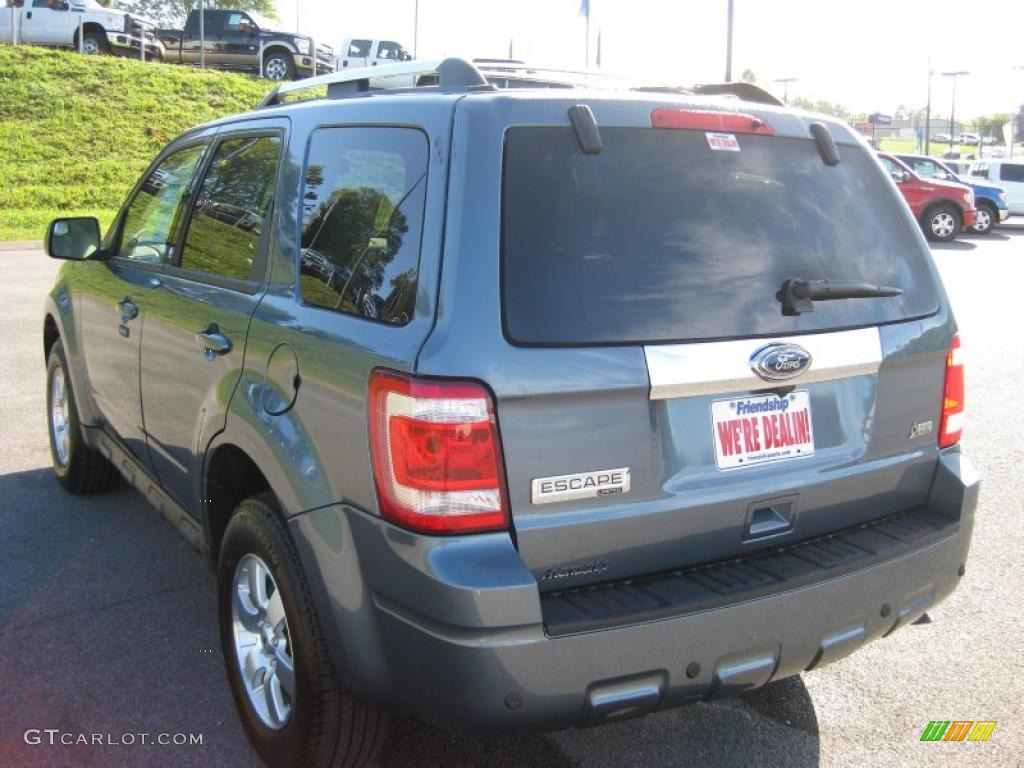 2011 Escape Limited V6 4WD - Steel Blue Metallic / Camel photo #8