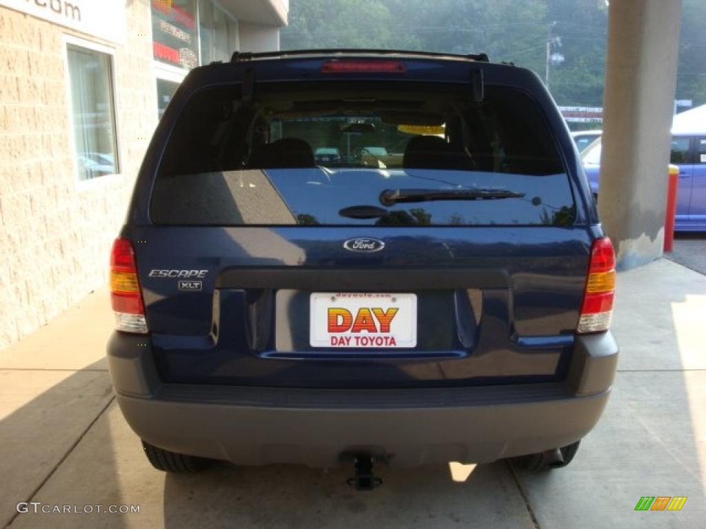 2002 Escape XLT V6 4WD - True Blue Metallic / Medium Graphite photo #3