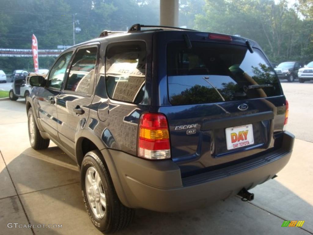 2002 Escape XLT V6 4WD - True Blue Metallic / Medium Graphite photo #4
