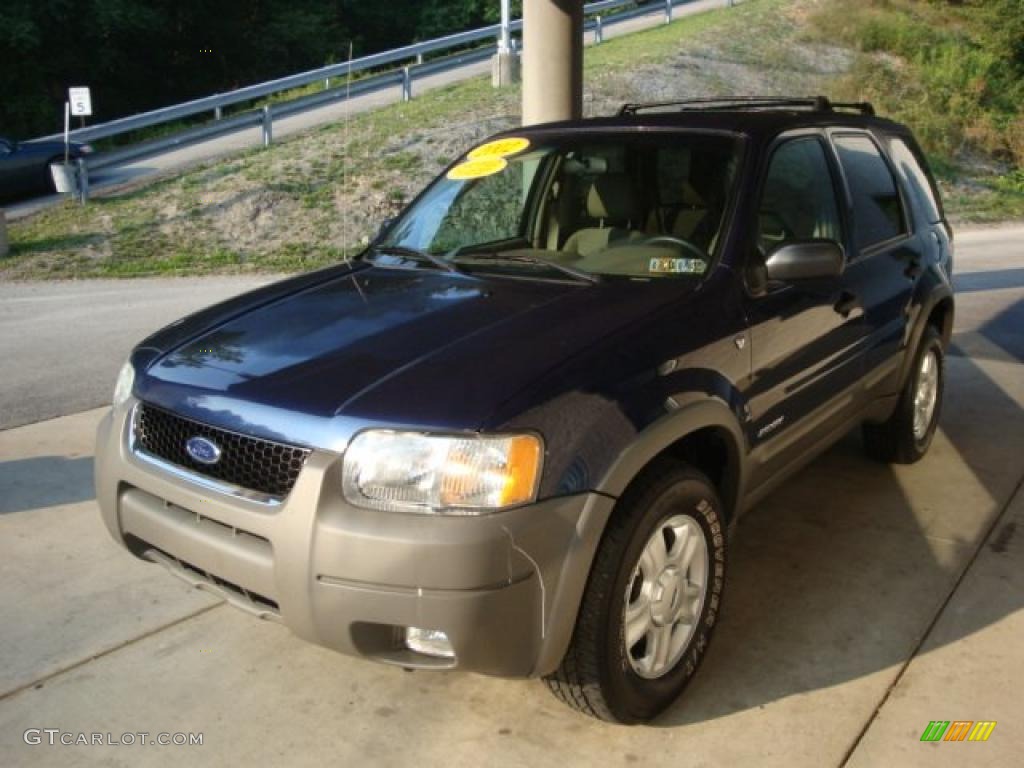 2002 Escape XLT V6 4WD - True Blue Metallic / Medium Graphite photo #5
