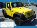 2007 Detonator Yellow Jeep Wrangler X 4x4  photo #1