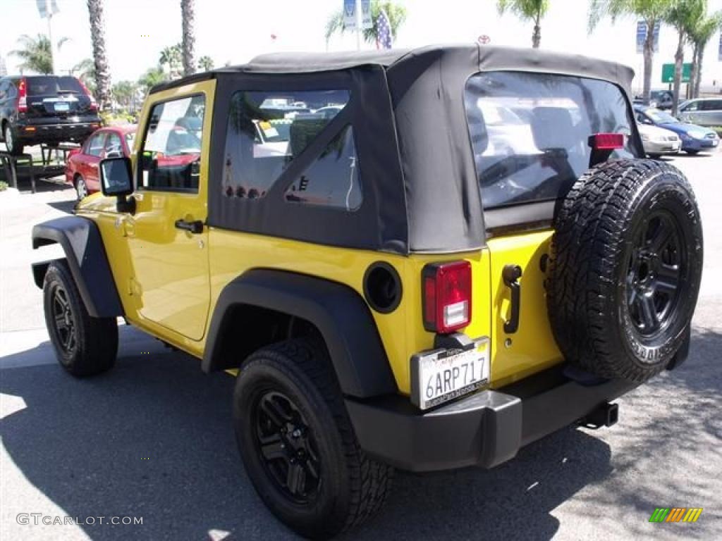 2007 Wrangler X 4x4 - Detonator Yellow / Dark Slate Gray/Medium Slate Gray photo #5
