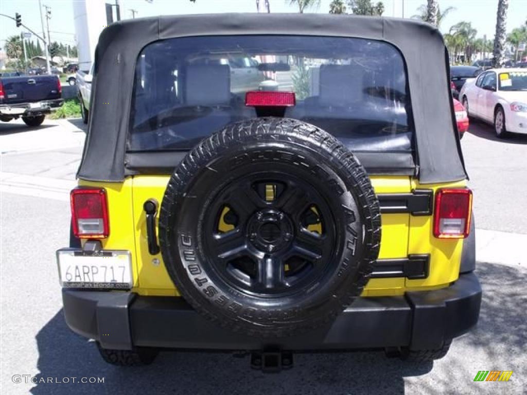 2007 Wrangler X 4x4 - Detonator Yellow / Dark Slate Gray/Medium Slate Gray photo #6