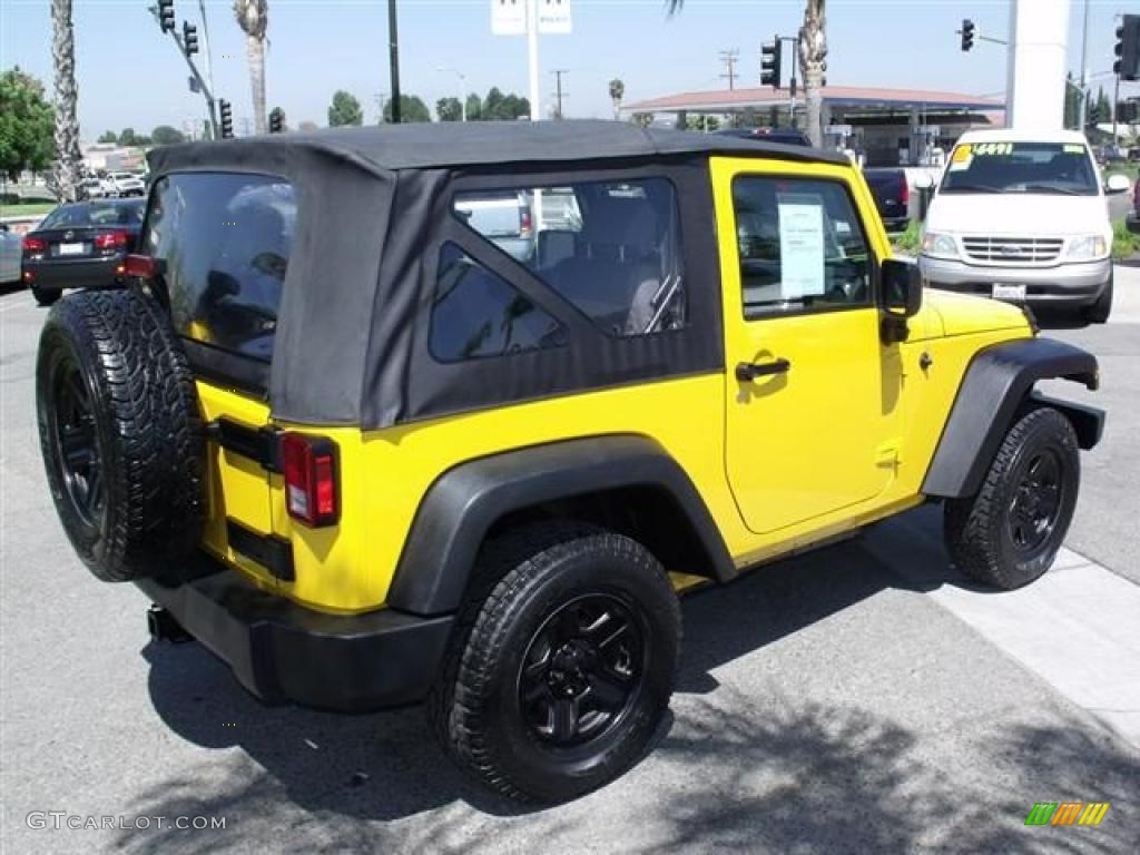 2007 Wrangler X 4x4 - Detonator Yellow / Dark Slate Gray/Medium Slate Gray photo #7