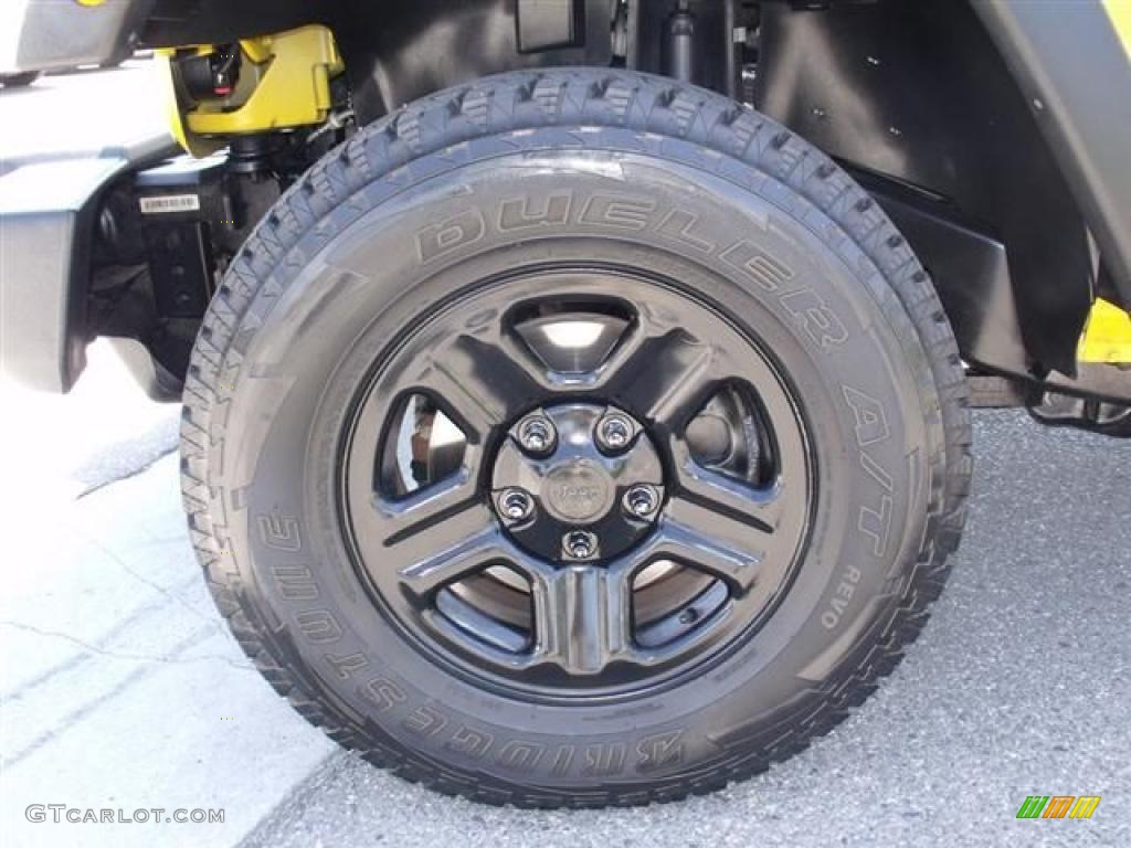 2007 Wrangler X 4x4 - Detonator Yellow / Dark Slate Gray/Medium Slate Gray photo #9