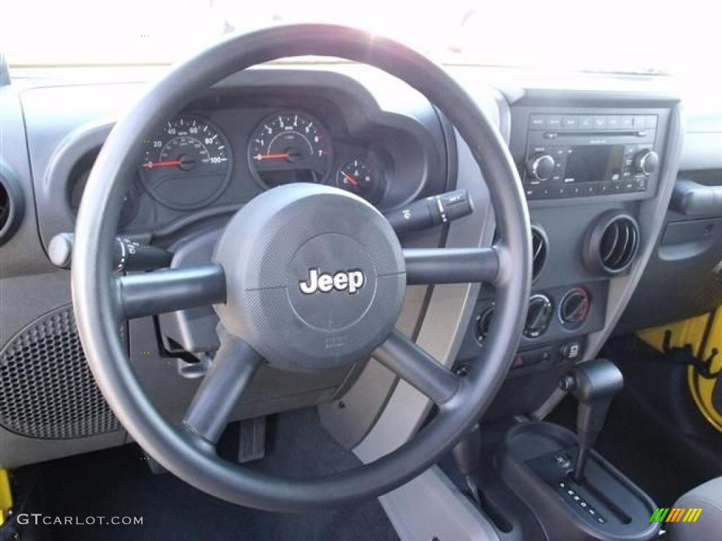 2007 Wrangler X 4x4 - Detonator Yellow / Dark Slate Gray/Medium Slate Gray photo #17