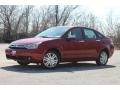 2010 Sangria Red Metallic Ford Focus SEL Sedan  photo #4