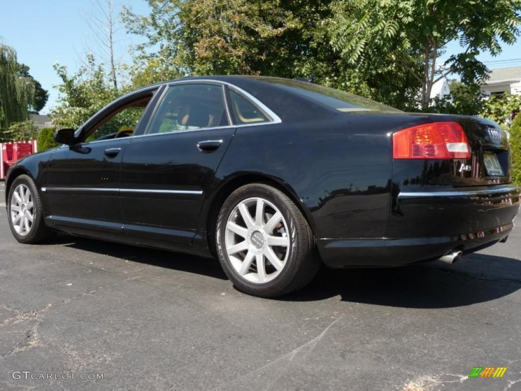 2005 A8 4.2 quattro - Brilliant Black / Black/Amaretto photo #3