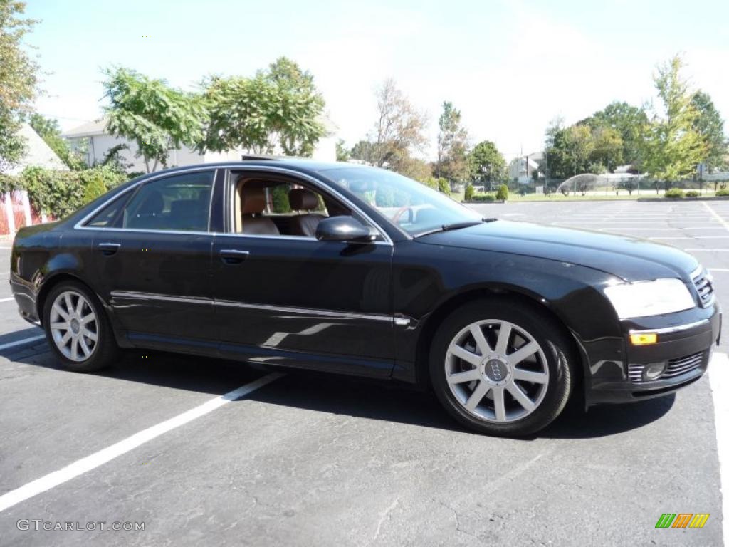 2005 A8 4.2 quattro - Brilliant Black / Black/Amaretto photo #9