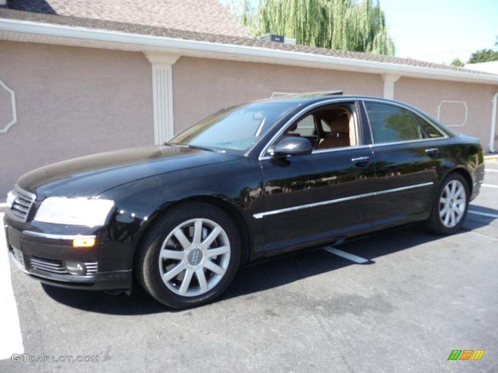 2005 A8 4.2 quattro - Brilliant Black / Black/Amaretto photo #10