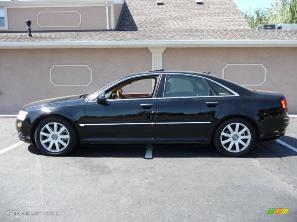 2005 A8 4.2 quattro - Brilliant Black / Black/Amaretto photo #11