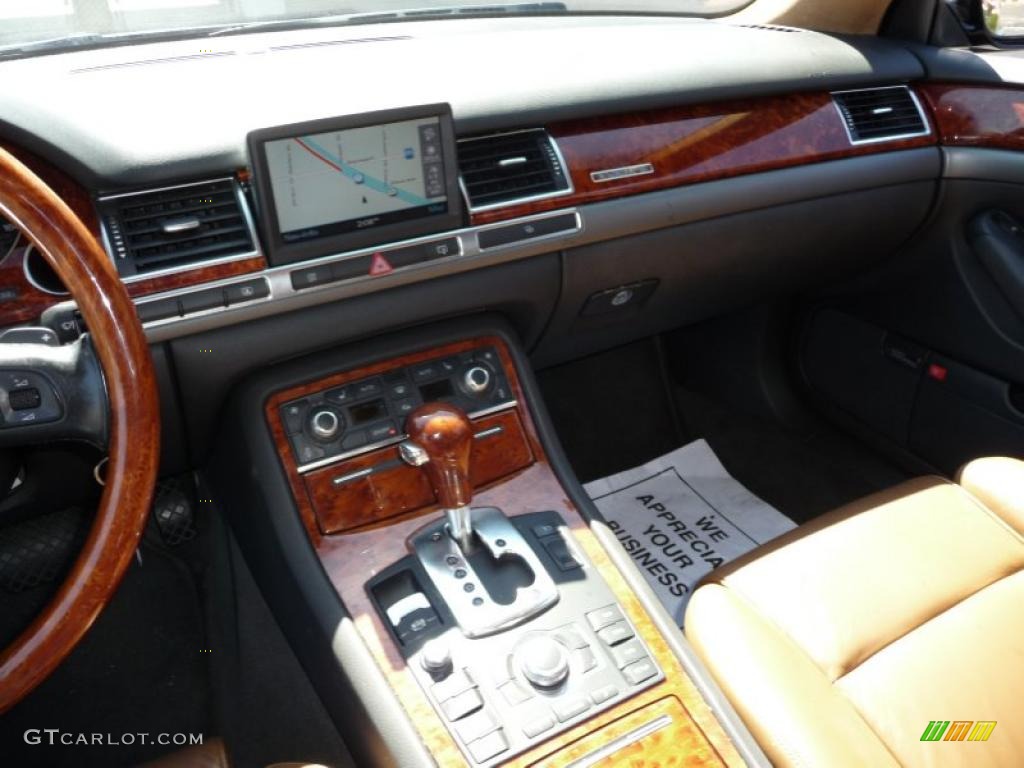 2005 A8 4.2 quattro - Brilliant Black / Black/Amaretto photo #15