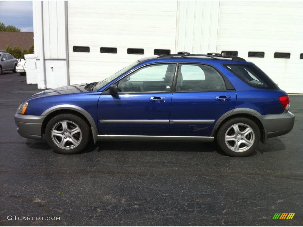 2004 Impreza Outback Sport Wagon - Pacifica Blue Pearl / Gray photo #2