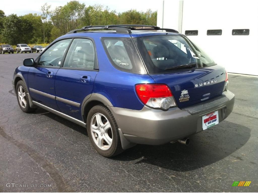 2004 Impreza Outback Sport Wagon - Pacifica Blue Pearl / Gray photo #3